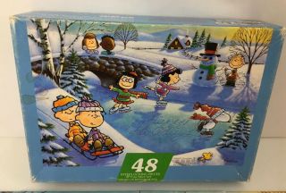 Peanuts Gang Springbok Jigsaw Puzzle Snoopy’s Skating Party 48 Large Piece 2
