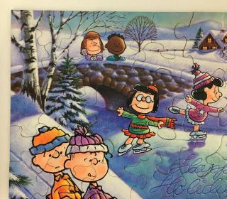 Peanuts Gang Springbok Jigsaw Puzzle Snoopy’s Skating Party 48 Large Piece 5