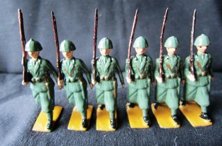 Britains Toy Lead Soldiers 1435 Hollowcast Italian Infantry Soldiers 3