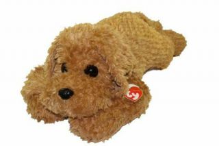 Ty Classic 9.  5 " Baylee The Tan Dog Stuffed Animal Toy Plush Mwmts Ty Heart Tags