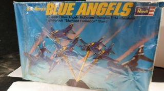 G Revell 1971 1:72 Us Navy Usn Blue Angels 4 Plane Display