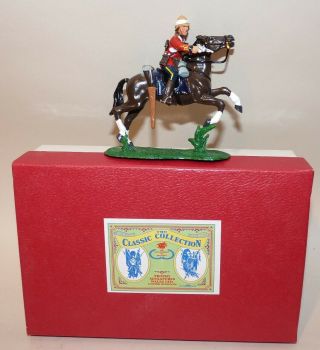 Trophy Of Wales,  Boxed Officer,  1st Dragoon Guards At Gallop With Drawn Pistol