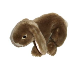 12 " Animal Alley Tan Brown Life Like Bunny Plush Stuffed Animal Weighted