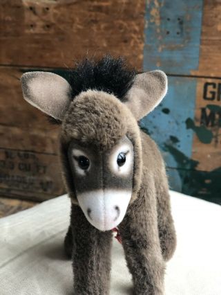 Steiff Donkey Assy 1982 - 1985 With Tag Attached to Neck 8