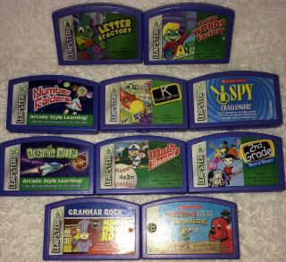 10 Leapster Leap Frog Games Letter Words Factory Cosmic Math School House Rocks