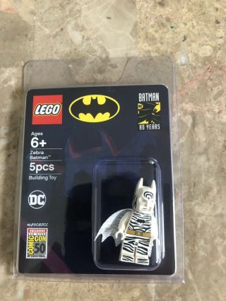 Sdcc 2019 Lego Exclusive Dc Detective Comics: Zebra Batman Minifigure