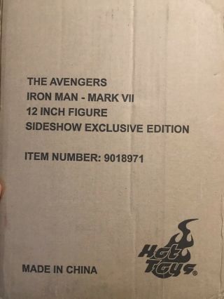 Avengers Iron Man Mark Vii 7 Ssc Exclusive Hot Toys 1/6 Figure