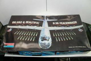 Box Bb - 1,  Monogram 5707 Big Bad B - 36 Peacemaker Airplane Model 1/72