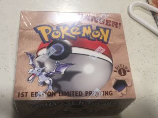Factory Fossil 1st Edition Booster Box Pokemon Nm/m English Tcg