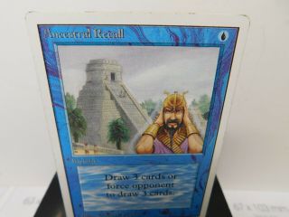 ANCESTRAL RECALL unlimited 1x Magic The Gathering MTG MP/HP COND L@@K 2