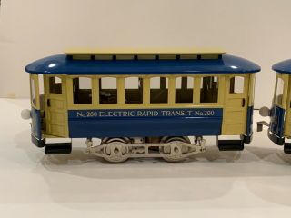Lionel Classics Electric Rapid Transit 200 & 201 Trolley Trailer Standard Gauge 2