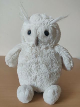Jellycat Woodland Babe Owl Plush Stuffed Animal Toy Cream White 12 "