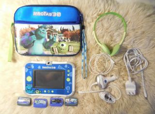Vtech Innotab 3s Kids Tablet Wi - Fi Monsters U,  Chargers,  4 Games,  Case