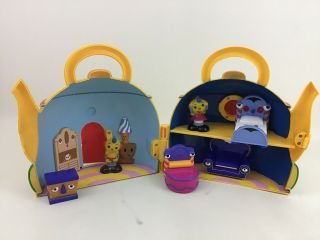 Disney Rolie Polie Olie Teapot House With Talking Furniture And 2 Figures Toys