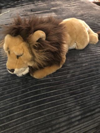 Fao Schwartz 28 " Male Lion Plush Stuffed Animal Near
