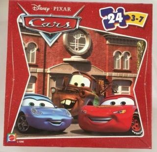 Disney Pixar Cars 24 Piece Puzzle,  Ages 3 - 7,  L1086 10 " X 13 " By Mattel