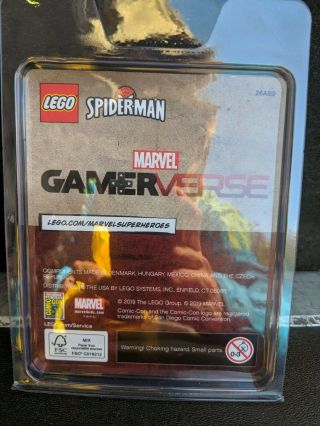 SDCC 2019 LEGO EXCLUSIVE MARVEL SPIDER - MAN MINIFIGURE MINI - FIG - IN HAND 2