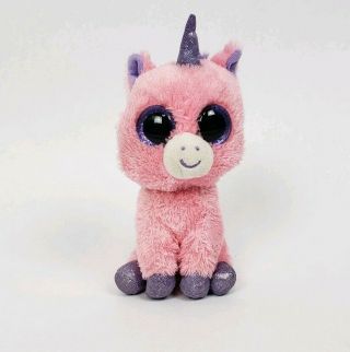 Ty Beanie Boos Magic Pink Unicorn Plush Stuffed Toy Doll 6 "