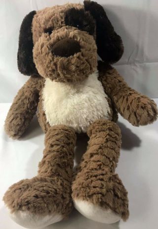 Mty International Co Cream Brown Puppy Dog Plush Stuffed Animal 18”