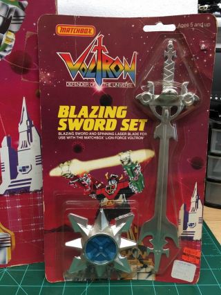 Voltron Lion Force Large Die Cast & Plastic Includes Blazing Sword By Matchbox 3