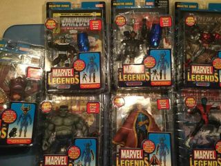 Marvel Legends Baf Galactus Series Complete Set 7/7 Figures In Boxes