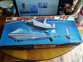 Revell Model Kit The Space Shuttle Enterprise & 747 Jet 1:144 Made Usa 1977