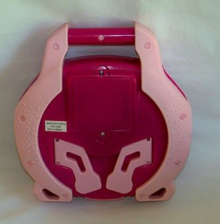 FISHER PRICE KID TOUGH DVD PLAYER PINK,  HEADPHONES,  CABLES,  CHARGER AND MOVIE 3
