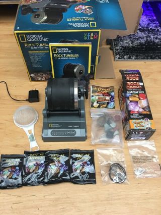 National Geographic Hobby Rock Tumbler Kit - Includes Rough Gemstones