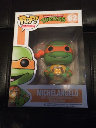 Funko Pop Teenage Mutant Ninja Turtles Michelangelo Vinyl Tmnt Figure 62