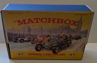 Matchbox Vintage G - 7 Veteran And Vintage Set Models Of Yesteryear Circa 1960 4