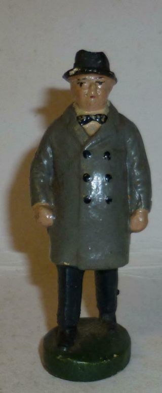 Nb Of Belgium Vintage Composition Rare Winston Churchill Figure - 1940/50 
