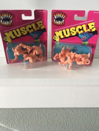 Mattel Street Sharks M.  U.  S.  C.  L.  E.  Men Figures Set Nip Muscle