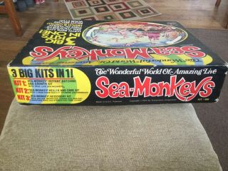 Vintage 1972 Wonderful World Of Live Sea - Monkeys 3 Kits Artemia 800 8
