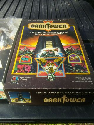 , Vintage 1981 Milton Bradley Rare Dark Tower Fantasy Electronic Board Game