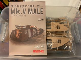 1/35 Meng Ts - 020 British Heavy Tank Mk.  V Male With Full Interior (no Box)