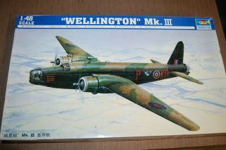 1/48 Trumpeter Vickers Wellington Mk.  Iii British R.  A.  F.  Wwii Twin Engine Bomber