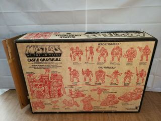 Vintage 1981 He - Man Masters of the Universe MOTU Castle Grayskull Fortress w Box 10