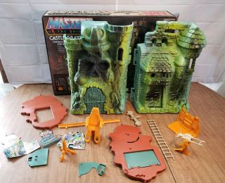 Vintage 1981 He - Man Masters Of The Universe Motu Castle Grayskull Fortress W Box