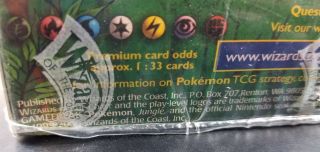 Pokemon 1999 - 2000 Jungle Booster Box 36 Booster Packs Curved Logos 3