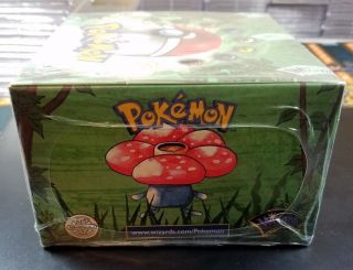 Pokemon 1999 - 2000 Jungle Booster Box 36 Booster Packs Curved Logos 5