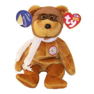 Ty Beanie Baby - Bearon The Bear (brown Version) W/ Midwest Airlines Tag - Mwmt