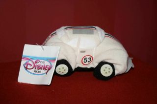Herbie The Love Bug 53 Disney Bean Bag Plush Retired Vw Toy Car Disney Store Tag