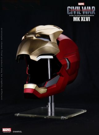 Iron Man Mark MK46 1/1 Helmet Captain America Civil War Automatic Mask Marvel AU 3