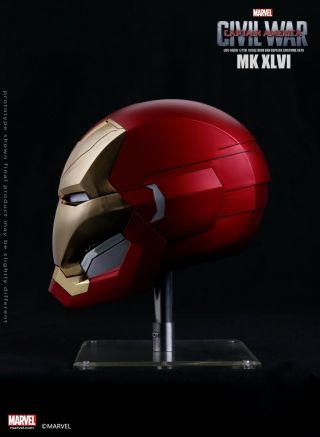 Iron Man Mark MK46 1/1 Helmet Captain America Civil War Automatic Mask Marvel AU 5
