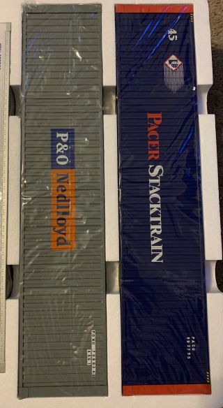 USA Trains R1711Y Intermodal Multipack Set 5 - 6 Containers Hard Item To Find 5