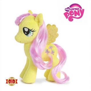 My Little Pony Fluttershy Sparkle Plush Pony Aurora World 7 " Toy Girls Gift