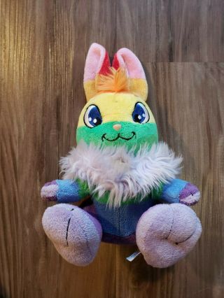Neopets Rainbow Cybunny Plushie Stuffed Animal Toy