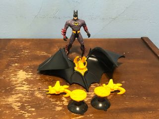 1995 Batman Forever Deluxe Attack Winbatman Dc Comics Loose Action Figure Kenner