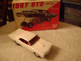 Old 1/25 Mpc 1167 - 200 1967 Pontiac Gto Car Kit / Box - Pro Built Xlnt