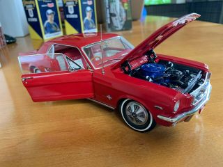 Classic Carlectables 1966 Ford Mustang RHD 1/18 Diecast Candy Apple Red Car 9